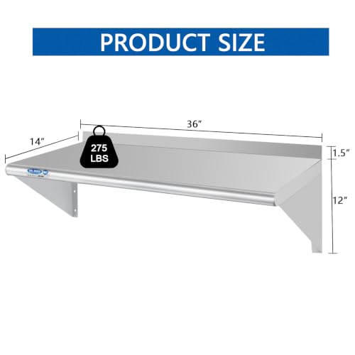 HARDURA Stainless Steel Shelf 14" x 36" (14"x36")
