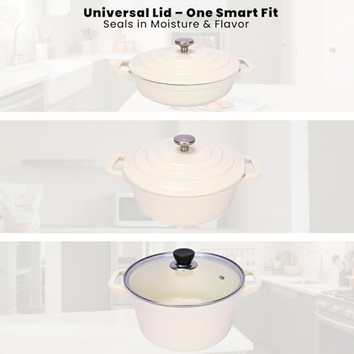Enameled Cast Iron Set 5 (White B)