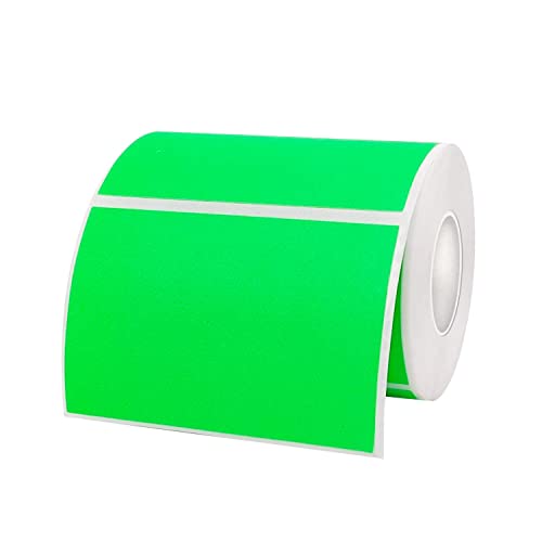 Colored Labels Stickers 3 x 2 Inch (Fluorescent Green / 2*3 inch)