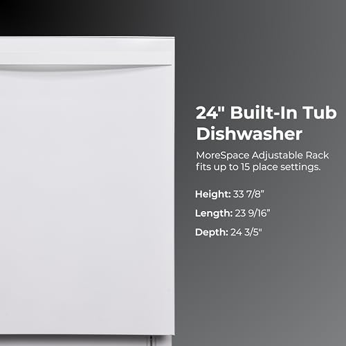 24" Built In Dishwasher (White)