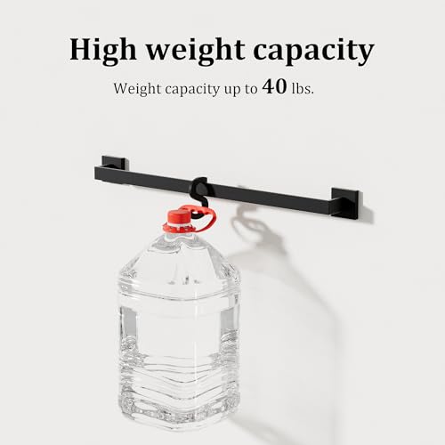 Towel Bar for Bathroom Wall Mounted 24 Inch (Single 24 Inch(Assemble) / Matte Black)