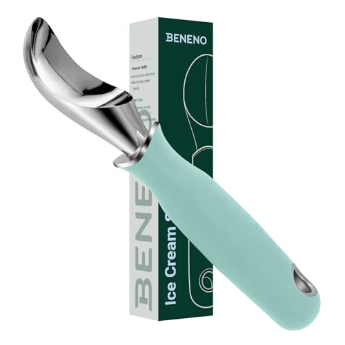 Premium Heavy Duty Ice Cream Scoop with Ergonomic Grip Handle