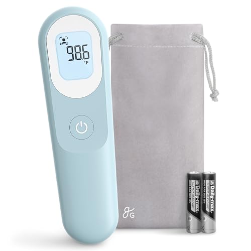 No Touch Infrared Digital Thermometer for Adults (Powder Blue)