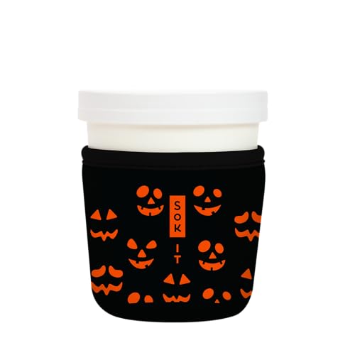 IceCreamSok Insulated Neoprene Cover (Fright Night Lights / Fits Tapered Pints)