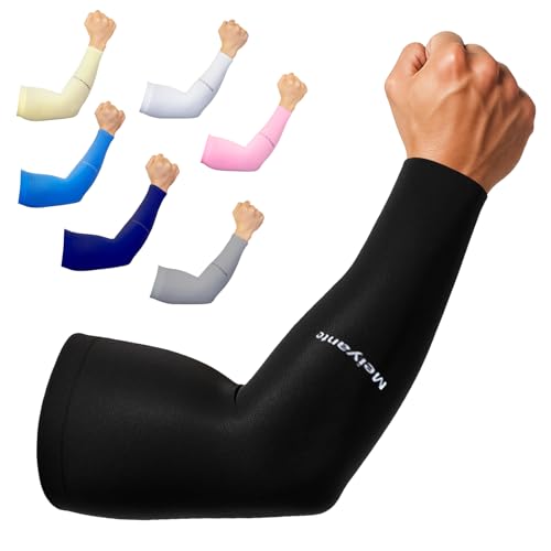 Arm Sleeves for Men & Women (Black-wrist)