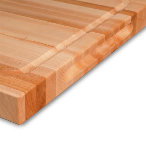 Hard Maple Wood Cutting Board for Kitchen (Hard Maple(1" Thick))