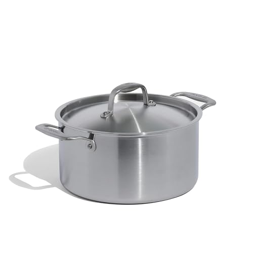 Cookware 6 Quart Stainless Steel Stock Pot With Lid (6 QT - Stock Pot)