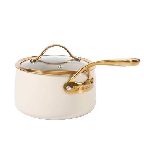 Two Time Oprah's Favorite Things Winner (Almond Cream w/ Gold Handle / Sauce Pan w/ Lid (3-Quart))