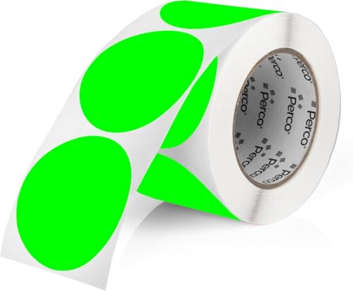 Neon Green Round Circle Dot Sticker 3 (Green - Neon / 3 Inch)