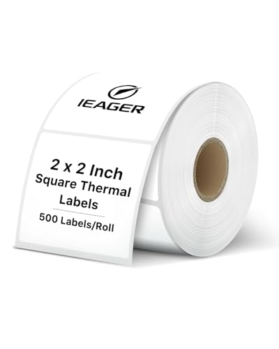 2"x2" White Square Thermal Labels