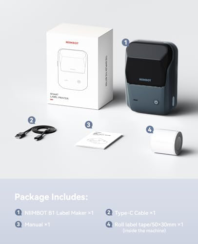 B1 Label Maker Machine with Tape