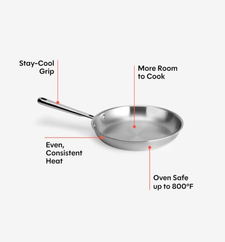 5 Ply Stainless Steel 8" Frying Pan (8 Inch)