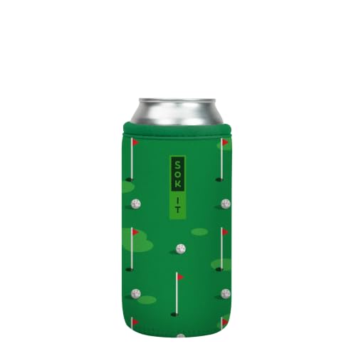 CanSok Sleeve for Beer & Soda Insulated Neoprene Cover (Golf / 16oz Can Sleeve)