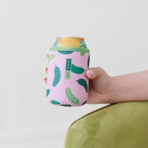 CanSok Sleeve for Beer & Soda Insulated Neoprene Cover (Pickle Me Pink / 12oz Can Sleeve)