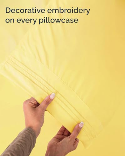 Twin Size 3 Piece Sheet Set (29 - Yellow / Twin)