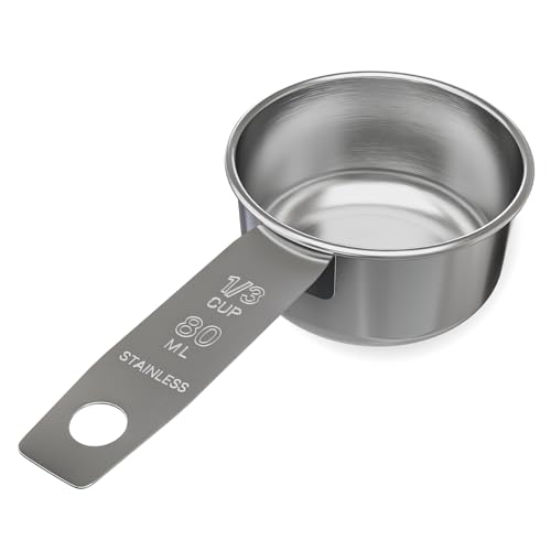 1 3 Cup Stainless Steel Measuring Cup (1/3 Cup)