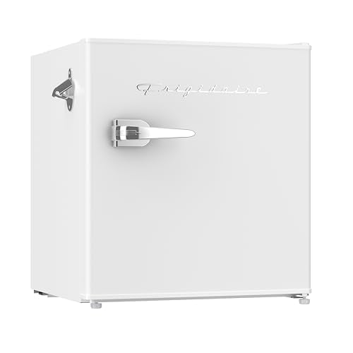 Retro Compact Fridge with Chiller (White)