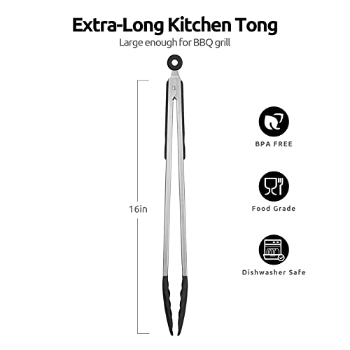 Heat Resistant Silicone Kitchen Tong