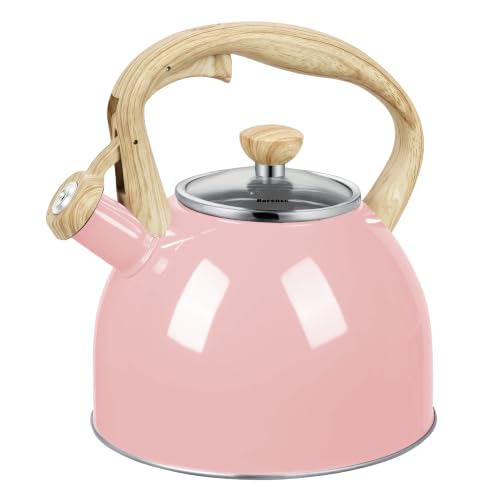 Whistling Tea Kettle for Stove Top (Pink)