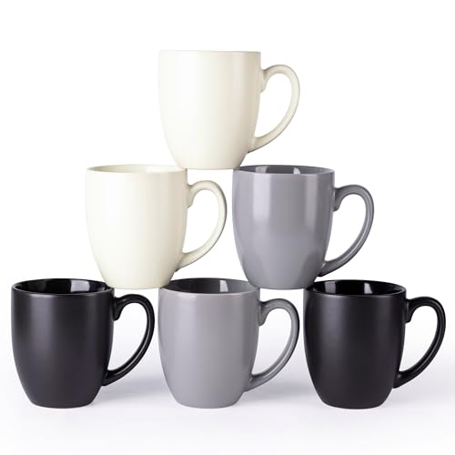 16 oz Coffee Mugs Set of 6 (Multi-Color2)