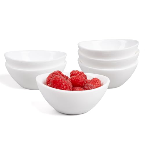 3 OZ White Dipping Bowl Set of 6 (Angel White / 3 OZ - Dipping Bowls)
