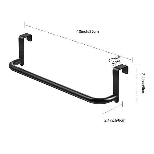 Over Cabinet Door Towel Bar (Black)
