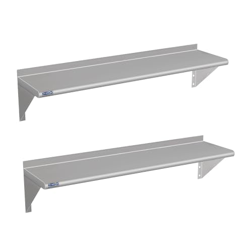 HARDURA Stainless Steel Shelf 12" X 48" (12" x 48"-2 PACKS)