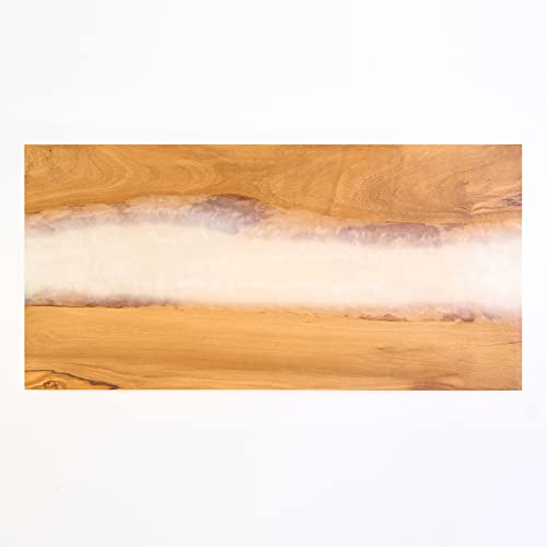 Italian Olive Wood luxury Cheese board with Resin (White)