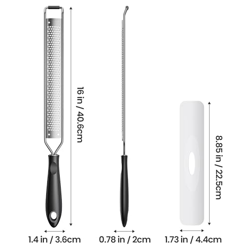 Zester Grater With Handle Cheese Grater for Lemon Zester Kitchen