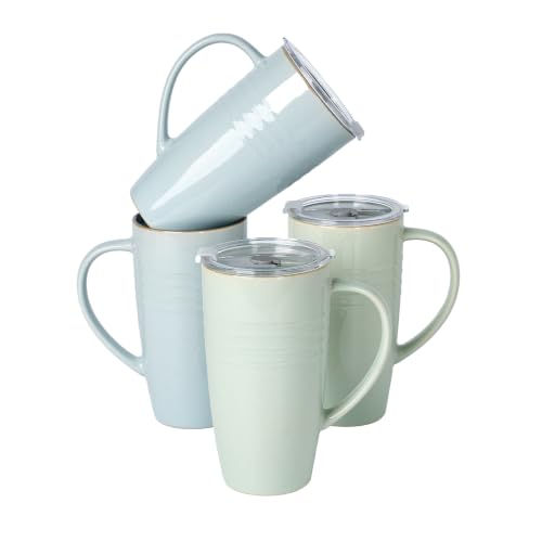 Jupiter Large Coffee Mug (Jupiter-Light Blue and Light Green / 4pcs)