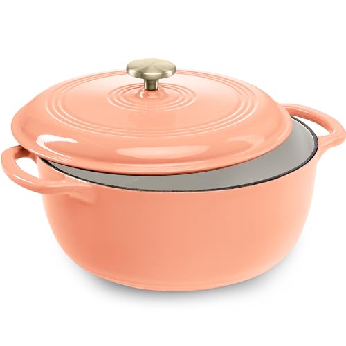7.5 Quart Enamel Cast (Peach Sorbet / 7.5qt Round)