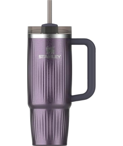 Quencher H2.0 Tumbler with Handle and Straw 30 oz (30 Ounces / Fluted Twilight)