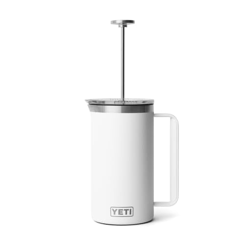 Rambler 34 oz. French Press Coffee Maker (34 Ounce / White)