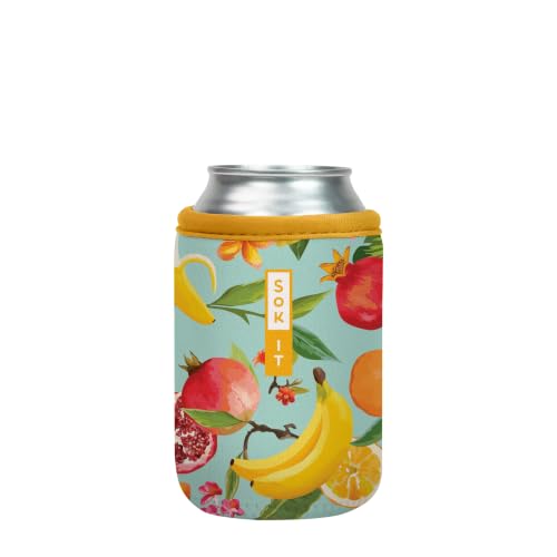 CanSok Sleeve for Beer & Soda Insulated Neoprene Cover (Paradise Punch / 12oz Can Sleeve)