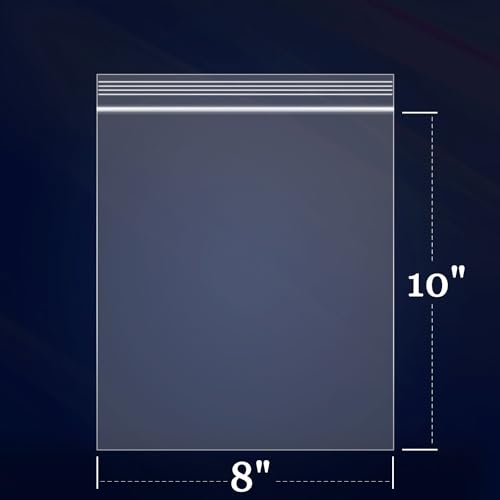 500 Count 8" x 10" Zip Bags