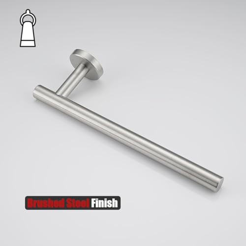Hand Towel Holder Towel Ring (9 Inch / Brushed Steel)