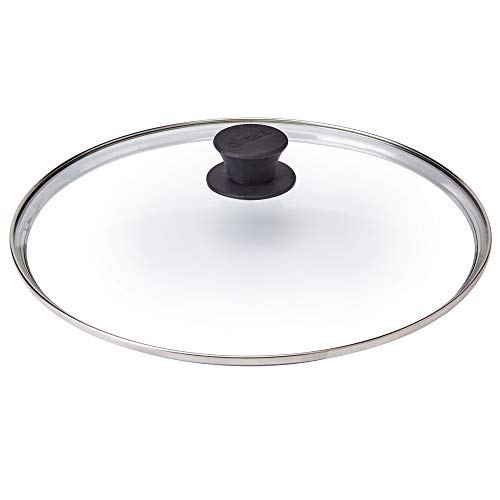 Glass Lid 12" (12" Round / Black Knob)