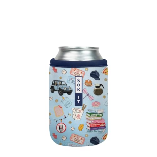 CanSok Sleeve for Beer & Soda Insulated Neoprene Cover (Fast Talker / 12oz Can Sleeve)