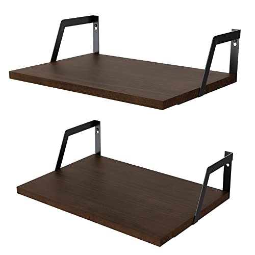 Dark Walnut Deep Floating Shelves (Dark Walnut)