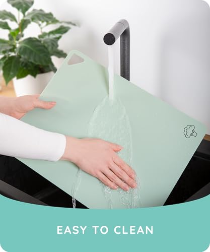 Cutting Board Alternative for Kitchen (Gray / Green / Pink / 15"L x 12"W)