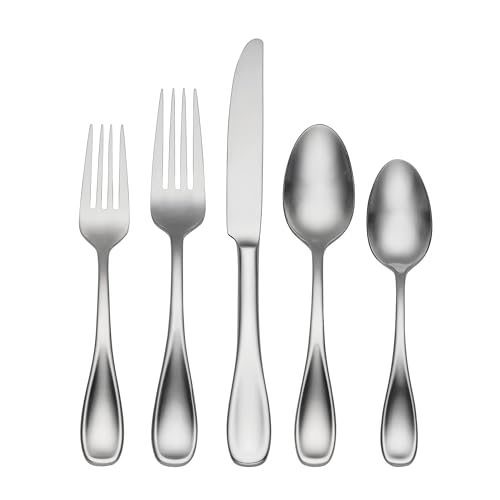 Brushed Satin Voss 45 (45-Piece Flatware Set, Satin Finish)