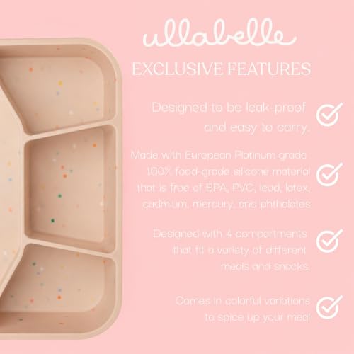 Leak Proof Square Bento Box Food (Pink)