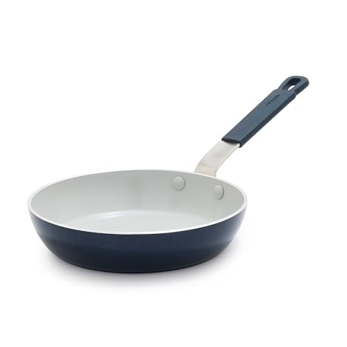 x Bobby Flay 8" Diamond Ceramic Nonstick Frying Pan (8" Frying Pan Skillet / Oxford Blue)
