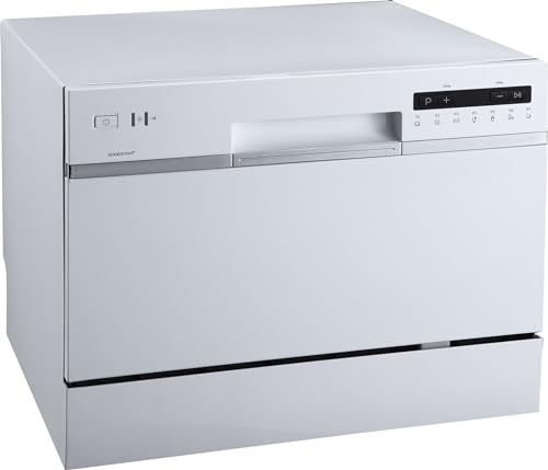 DWP63 21-5/8 Inch Wide 6 Place Setting Countertop Dishwasher - White (White)