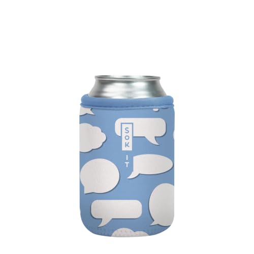 CanSok Sleeve for Beer & Soda Insulated Neoprene Cover (Big Ideas / 12oz Can Sleeve)