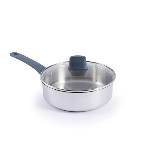Essentials Stainless Steel Saucepan with Lid (Saute Pan)