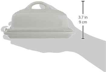 Le Creuset Stoneware European Butter Dish, White