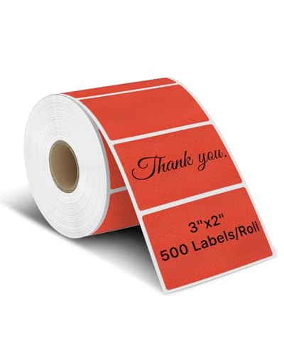 3" x 2" Thermal Labels (3"x2" / Red)