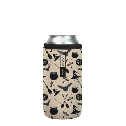 CanSok Sleeve for Beer & Soda Insulated Neoprene Cover (Wizard's Walk / 16oz Can Sleeve)