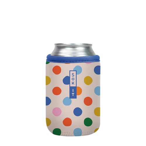 CanSok Sleeve for Beer & Soda Insulated Neoprene Cover (Dot Dot Dot / 12oz Can Sleeve)